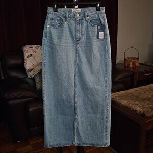 DENIM LONG SKIRT
